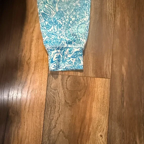 Lilly Pulitzer Hainsley Knit Jogger Pant Resort White Took Me By Sunrise Small - Picture 5 of 11